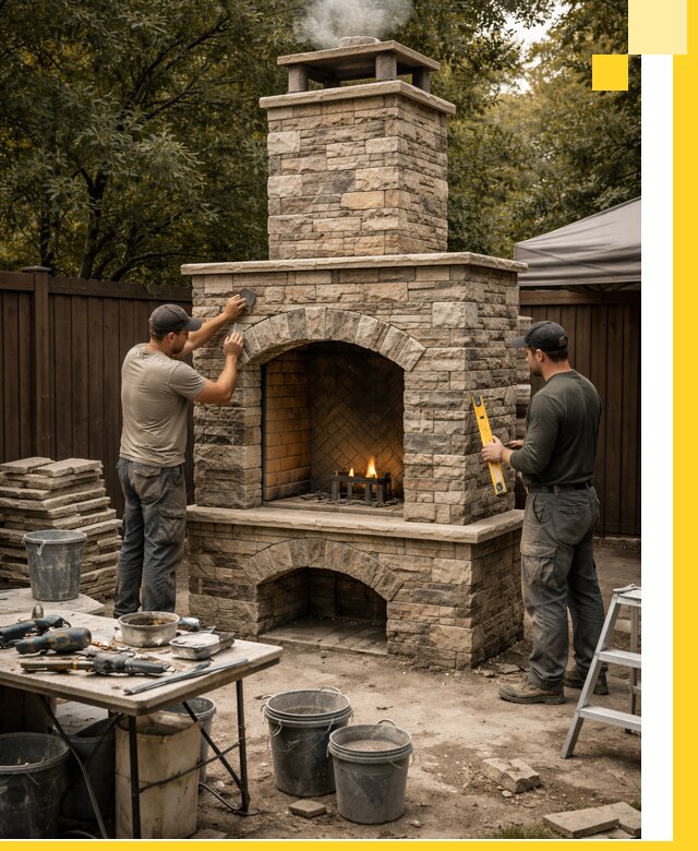 Проектирование и установка уличных каминов в Верхней Пышме