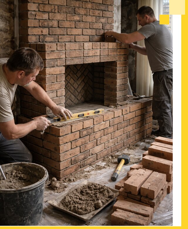 Изготовление и установка кирпичных каминов в Верхней Пышме