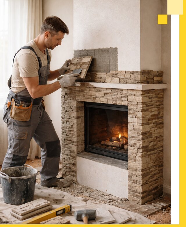 Изготовление и монтаж каминов для дома под ключ в Верхней Пышме