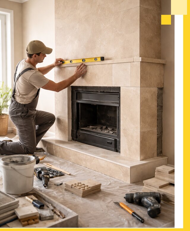 Установка и монтаж каминов в частном доме под ключ в Верхней Пышме