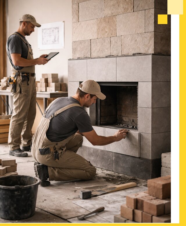 Индивидуальные проекты каминов и каминных систем в Верхней Пышме