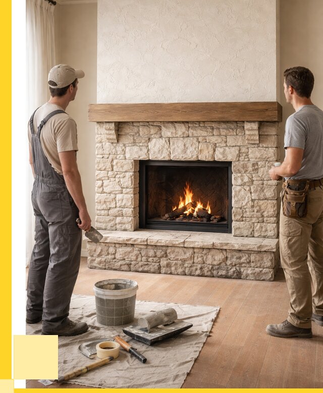 Отделка каминов в Верхней Пышме от 6669 р. под ключ | ЭриданВрх