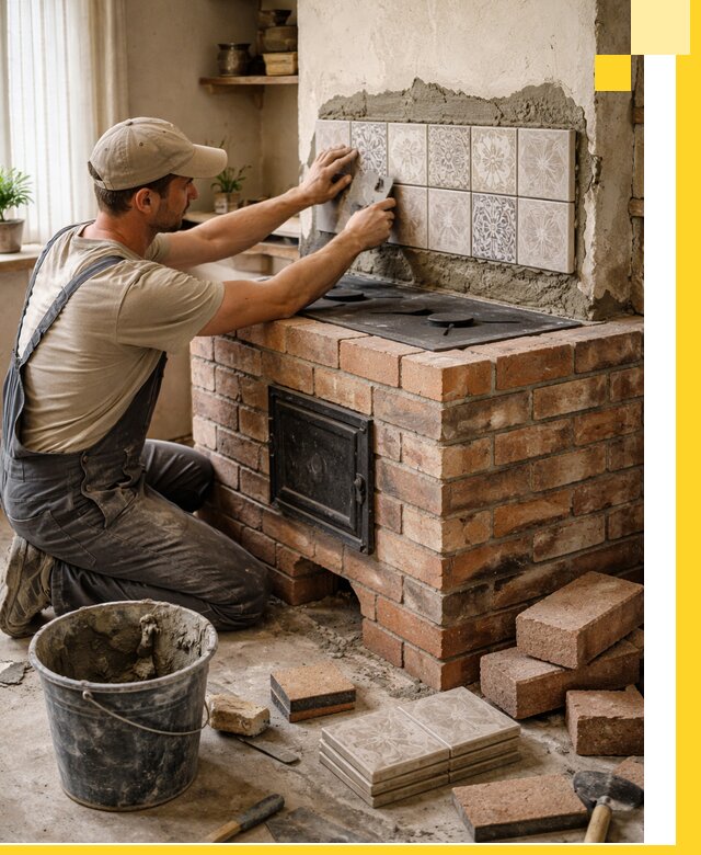 Печи с плитой на заказ монтаж гарантия и сервис в Верхней Пышме