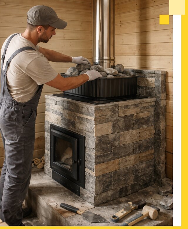 Печи для парной в Верхней Пышме, производство, монтаж и обслуживание