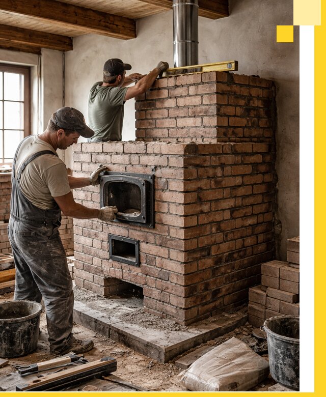 Печи для загородного дома под ключ в Верхней Пышме — монтаж и сервис