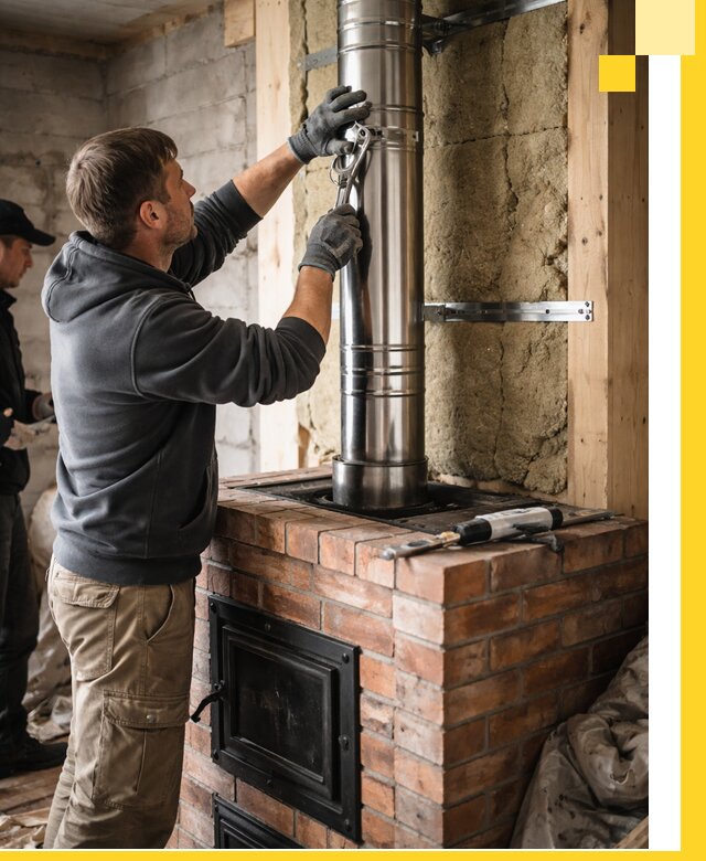 Изготовление и монтаж печей и дымоходов под ключ в Верхней Пышме