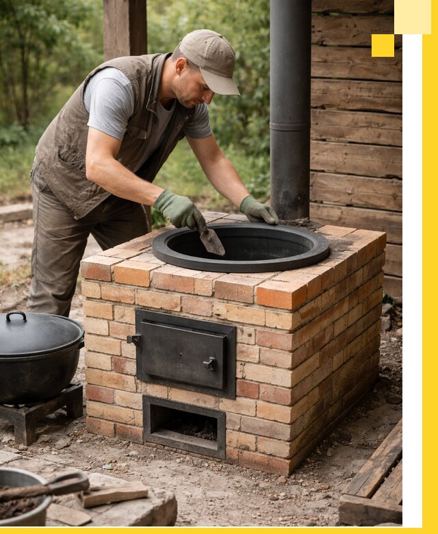 Изготовление и установка печей для казана в Верхней Пышме под ключ