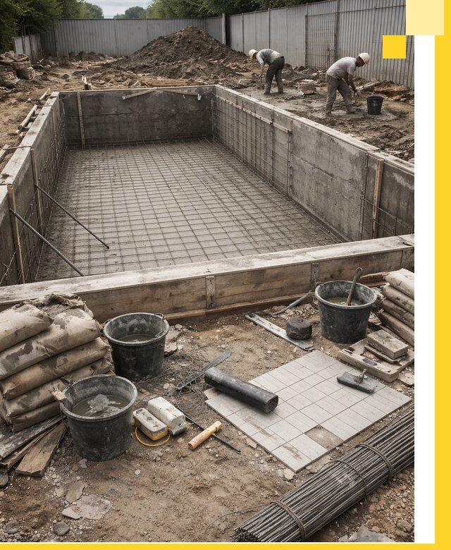 Строительство бассейнов под ключ в Верхней Пышме, дизайн и монтаж