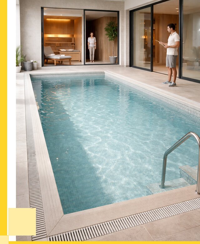 Отделка бассейна пленкой ПВХ в Верхней Пышме от 3591 р. - ЭриданВрх