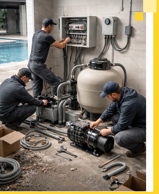 Профессиональный монтаж оборудования для бассейнов в Верхней Пышме