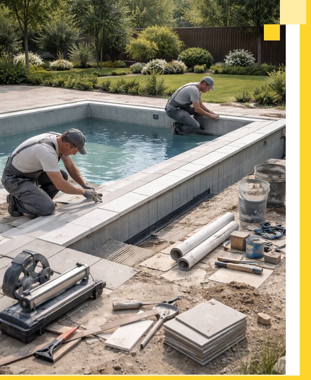 Строительство открытых бассейнов под ключ в Верхней Пышме профессионально