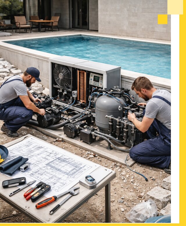 Проектирование и монтаж бассейнов с подогревом в Верхней Пышме