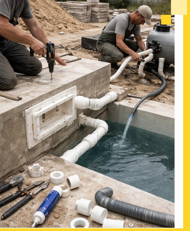 Строительство скиммерных бассейнов под ключ в Верхней Пышме