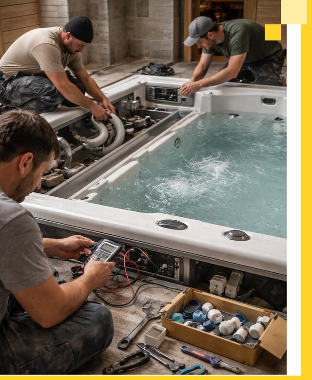 Гидромассажные бассейны под ключ в Верхней Пышме, дизайн и монтаж