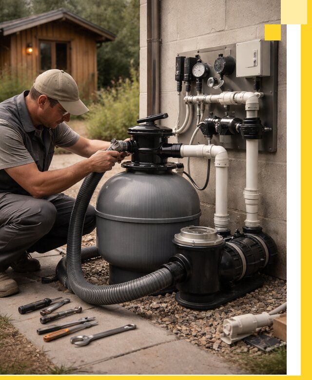 Продажа и монтаж фильтров и насосов для бассейнов в Верхней Пышме