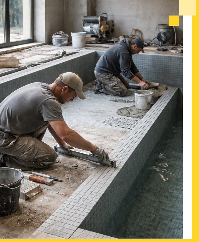 Строительство бассейна в частном доме в Верхней Пышме под ключ