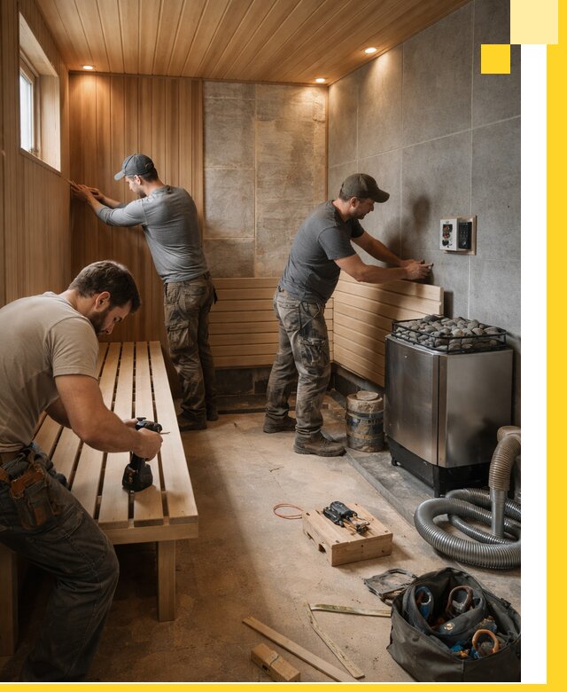 Сауны под ключ в Верхней Пышме, проектирование, строительство, отделка