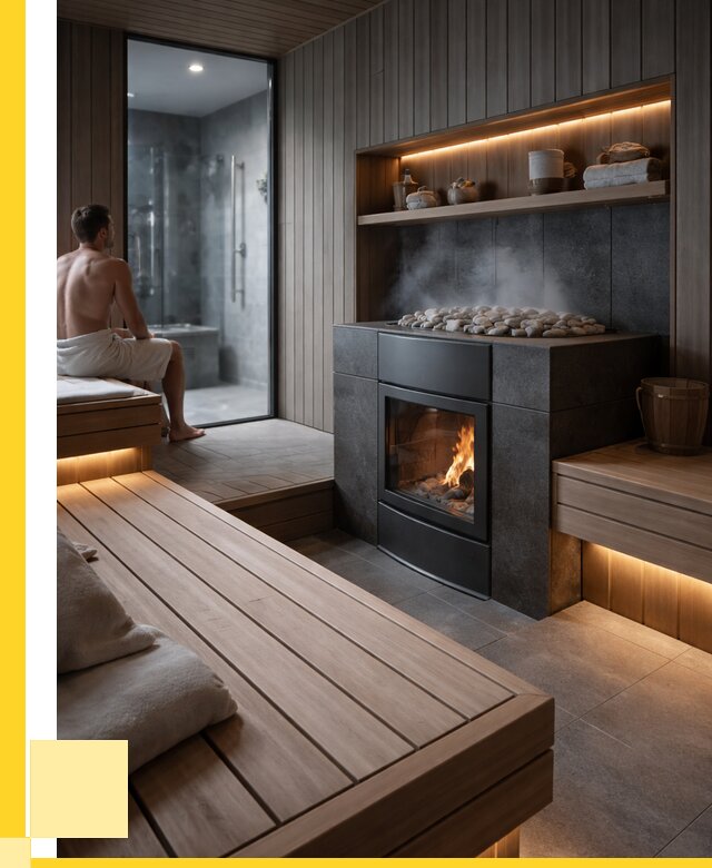 Проект сауны в частном доме в Верхней Пышме от 35910 р. | ЭриданВрх