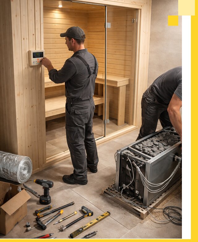 Поставка, установка и монтаж электрических саун в Верхней Пышме