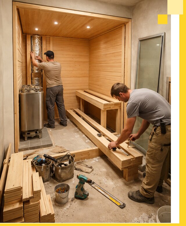 Проектирование и установка домашних саун под ключ в Верхней Пышме