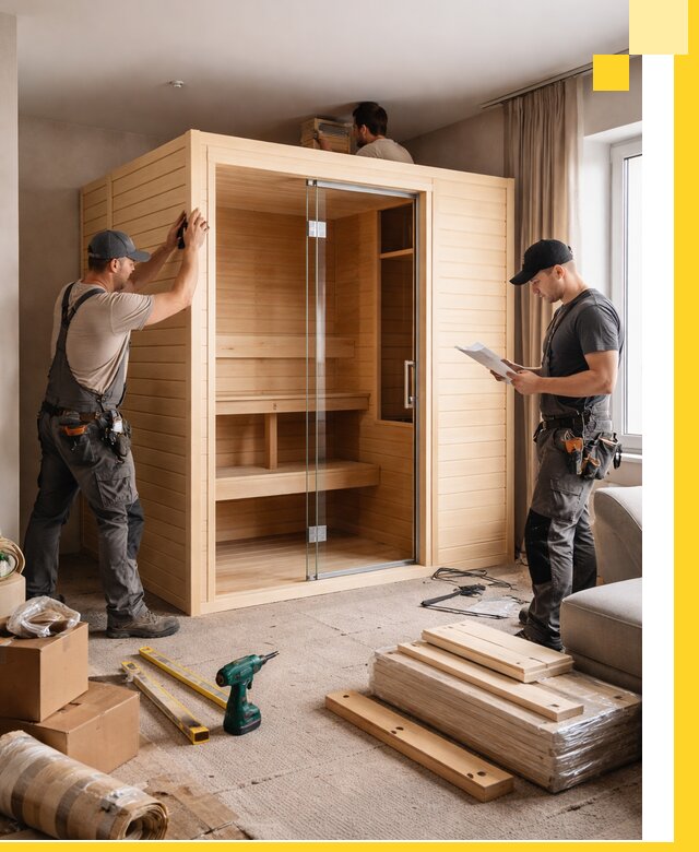 Установка и благоустройство саун в квартире в Верхней Пышме