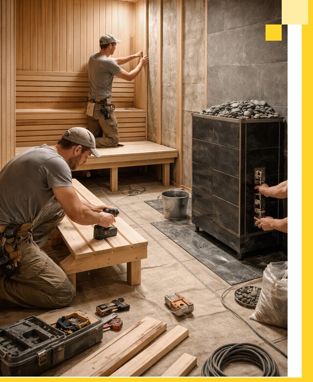 Дизайн и строительство интерьерных саун под ключ в Верхней Пышме