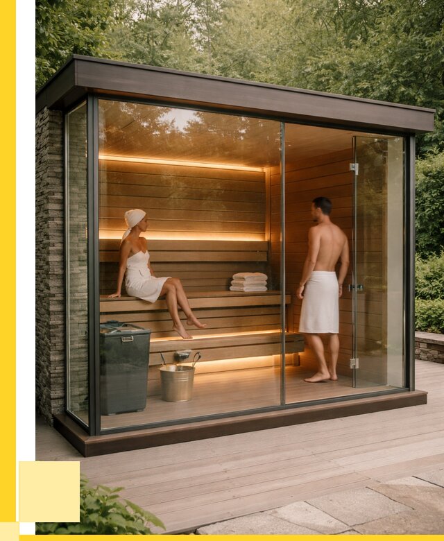 Сауна стеклянная и двери для сауны в Верхней Пышме от 256500 р. | ЭриданВрх