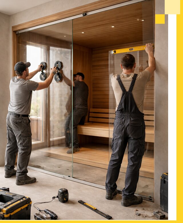 Производство и монтаж стеклянных саун под ключ в Верхней Пышме