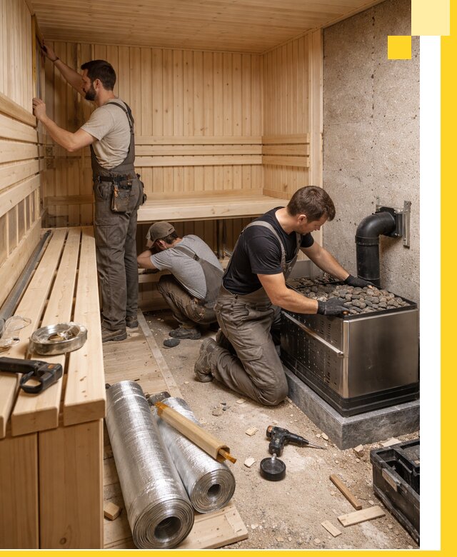 Индивидуальные сауны на заказ в Верхней Пышме под ключ, проект и монтаж