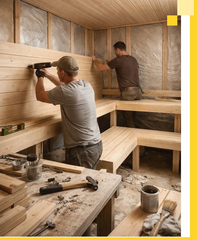 Профессиональная отделка бань и саун под ключ в Верхней Пышме