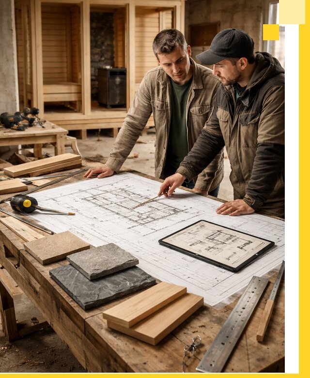 Проекты бань под ключ и планы строительства в Верхней Пышме