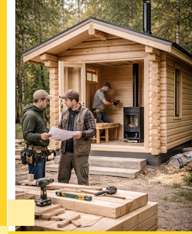 Монтаж бань под ключ в Верхней Пышме — от 205200 р. | ЭриданВрх