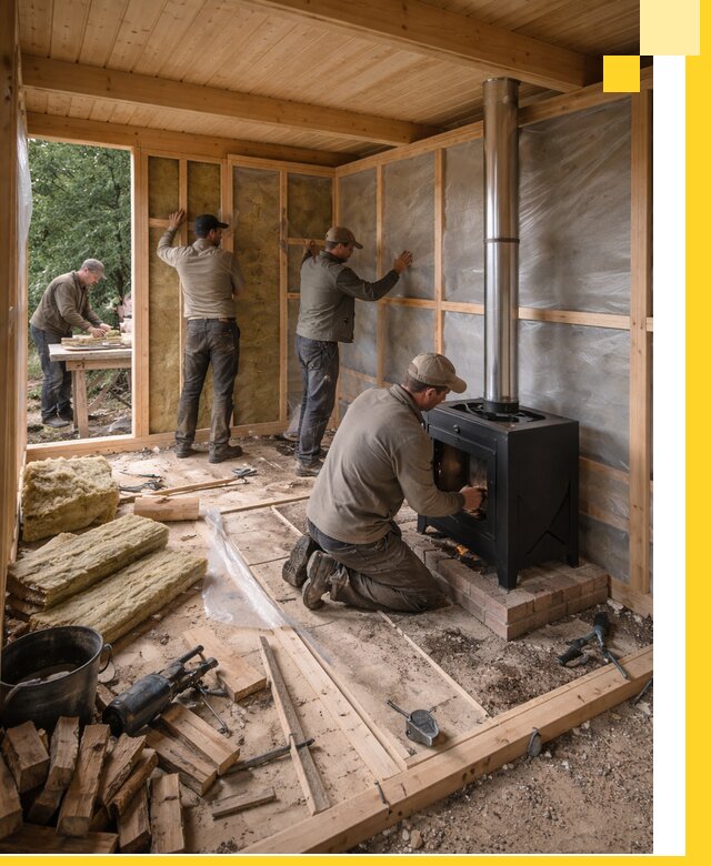 Профессиональный монтаж бань под ключ в Верхней Пышме для дома