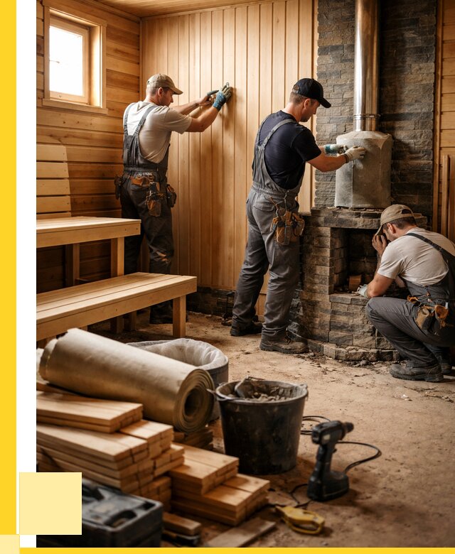 Ремонт бань под ключ в Верхней Пышме от 46170 р. | ЭриданВрх