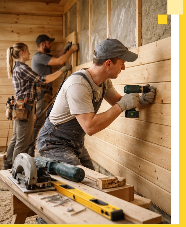 Обшивка бань под ключ в Верхней Пышме: отделка стен и потолков