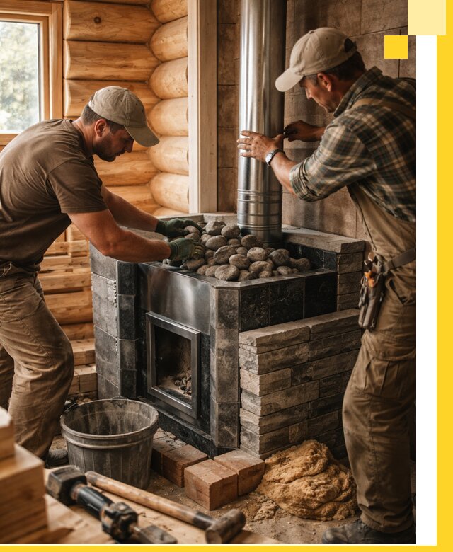 Строительство и отделка русских бань под ключ в Верхней Пышме