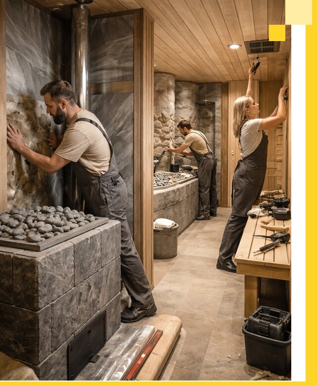 Строительство бань и SPA процедур в Верхней Пышме под ключ и отделкой