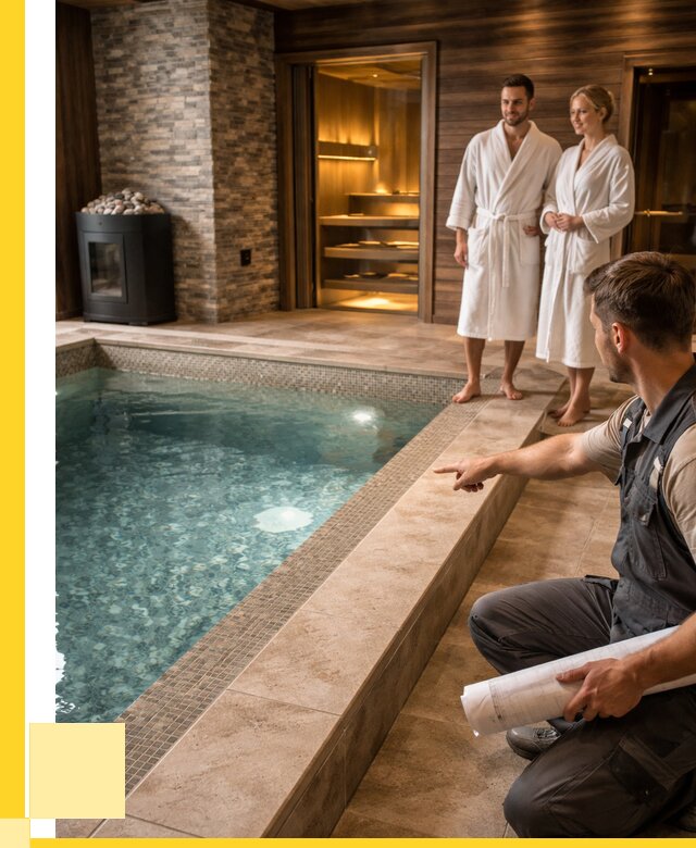 Проект бани с бассейном под ключ в Верхней Пышме от 66690 р. | ЭриданВрх