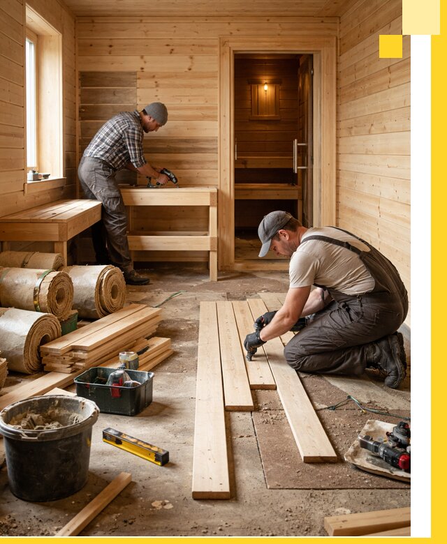 Индивидуальный проект бани с комнатой отдыха под ключ в Верхней Пышме