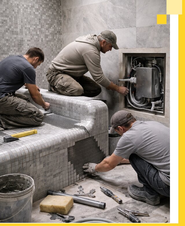 Проекты хамамов под ключ в Верхней Пышме и дизайн и строительство