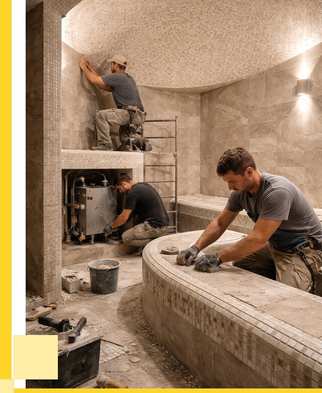 Монтаж хамамов под ключ в Верхней Пышме от 256500 р. ЭриданВрх