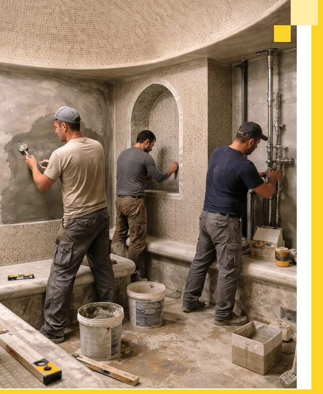 Профессиональный монтаж хамамов под ключ в Верхней Пышме с гарантией