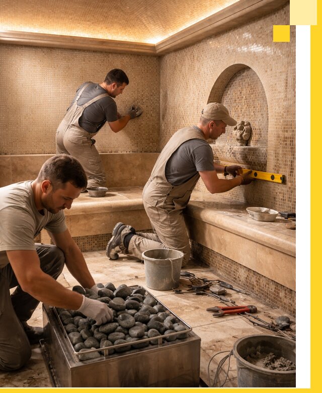 Проектирование и строительство хамама и сауны в Верхней Пышме