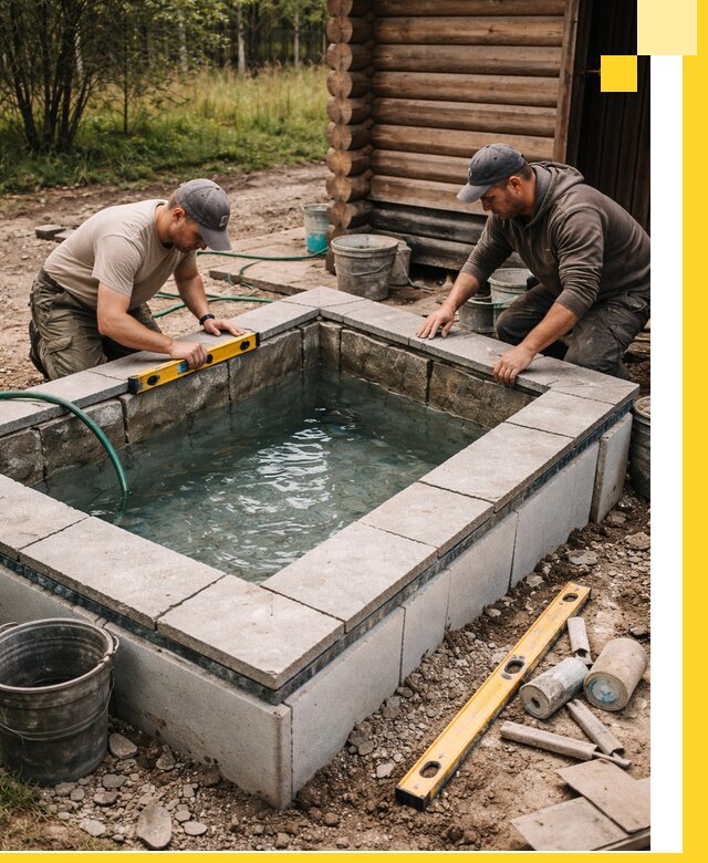 Изготовление и установка холодных купелей под ключ в Верхней Пышме