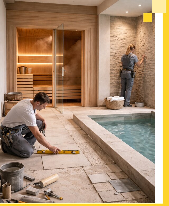 Комплексный дизайн и отделка интерьеров SPA под ключ в Верхней Пышме